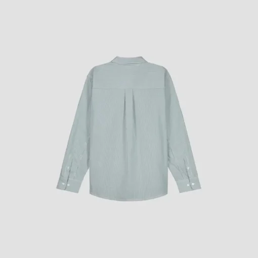 Olaf Stripe Oxford Shirt M180308 Groen Dessin