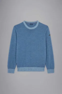 Paul & Shark Crew Pullover Blauw 14311021