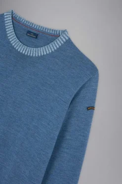 Paul & Shark Crew Pullover Blauw 14311021
