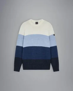 Paul & Shark crewneck sweater Blauw Dessin 23411514