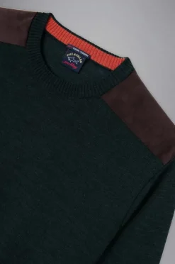 Paul & Shark Crewneck Sweater Groen 13311040