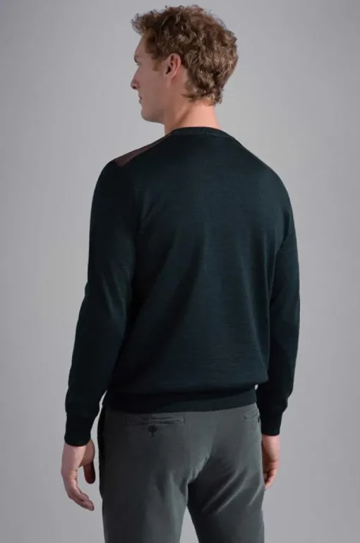 Paul & Shark Crewneck Sweater Groen 13311040