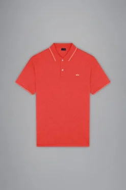 Paul & Shark Knitted Piqué Polo Rood 24411229