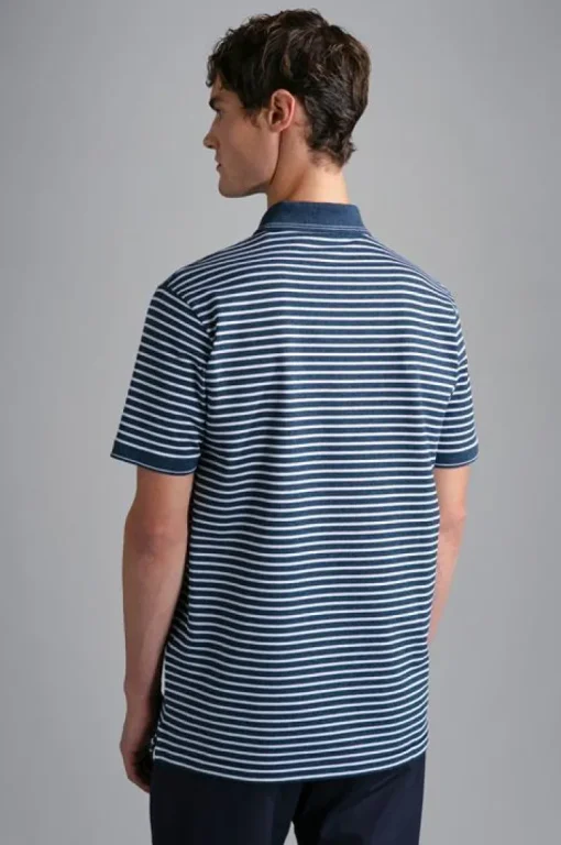 Paul & Shark Knitted Piqué Polo Blauw 24411236