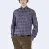 Paul & Shark Overhemd 12313093 Blauw Dessin