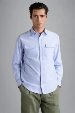 Paul & Shark Oxford Shirtjacket blauw 24413339