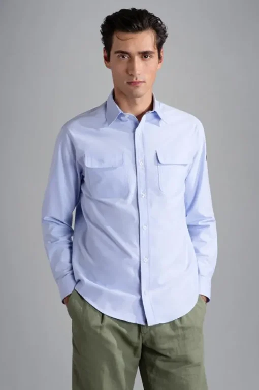 Paul & Shark Oxford Shirtjacket blauw 24413339
