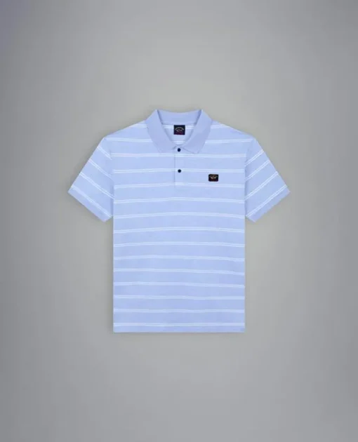 Paul & Shark Polo K/M Blauw Dessin 23411280