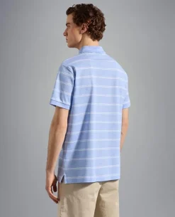 Paul & Shark Polo K/M Blauw Dessin 23411280