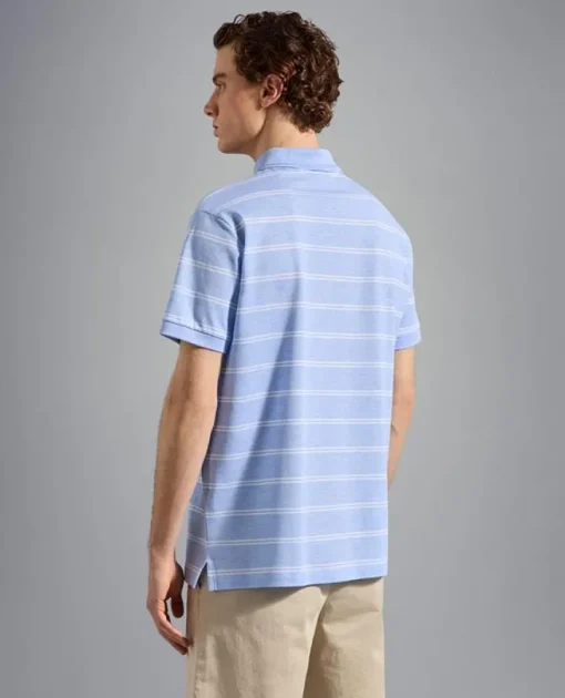 Paul & Shark Polo K/M Blauw Dessin 23411280