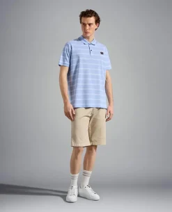 Paul & Shark Polo K/M Blauw Dessin 23411280