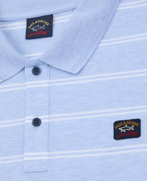 Paul & Shark Polo K/M Blauw Dessin 23411280