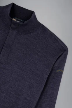 Paul & Shark Wol Half Zip Donkerblauw 24411616