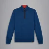 Paul & Shark Zipped Pullover Blauw 12311115