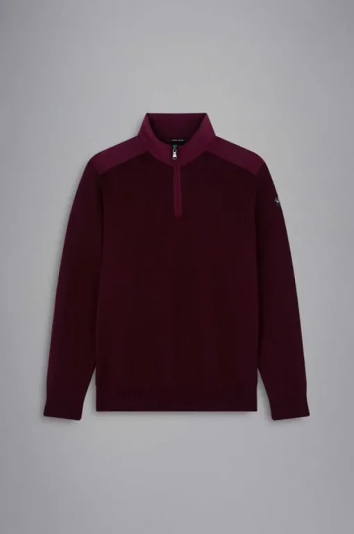 Paul & Shark Zipped Pullover Rood 12311135