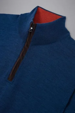 Paul & Shark Zipped Pullover Blauw 12311115