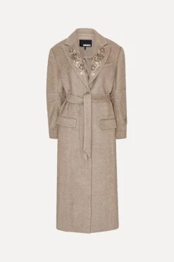 Rotate Lange Coat Beige 1131552457