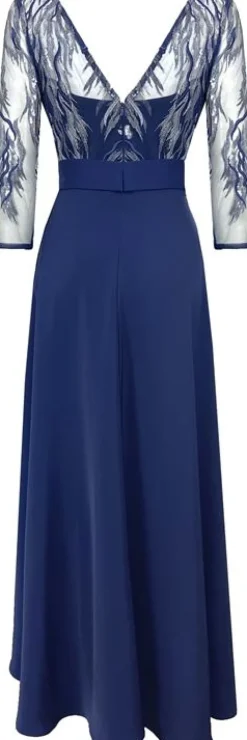 Sonia Pena Midi Jurk Donkerblauw