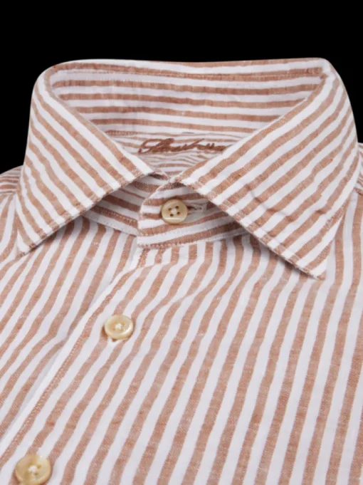 Stenströms Linnen Oranje Overhemd 7747218787