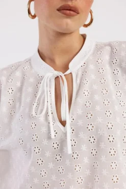 Studio Anneloes Abbie flower embroidery blouse