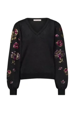 Studio Anneloes Milly flower sequins pullover