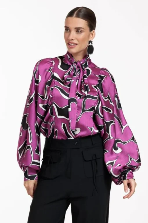 Studio Anneloes Paulette crinkle blouse