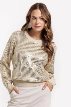 Studio Anneloes Shelby sequins pullover