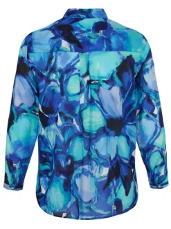 Via Appia Blouse Blauw Dessin 2411903