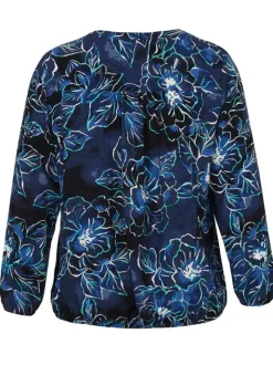 Via Appia Blouse Blauw Dessin 2411907