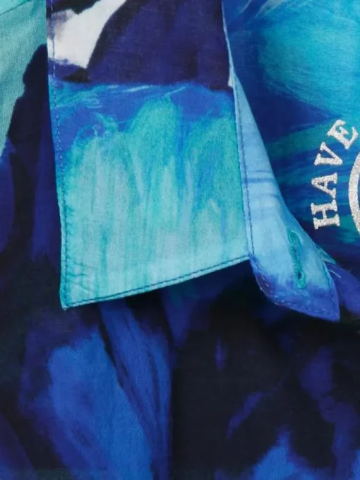 Via Appia Blouse Blauw Dessin 2411903